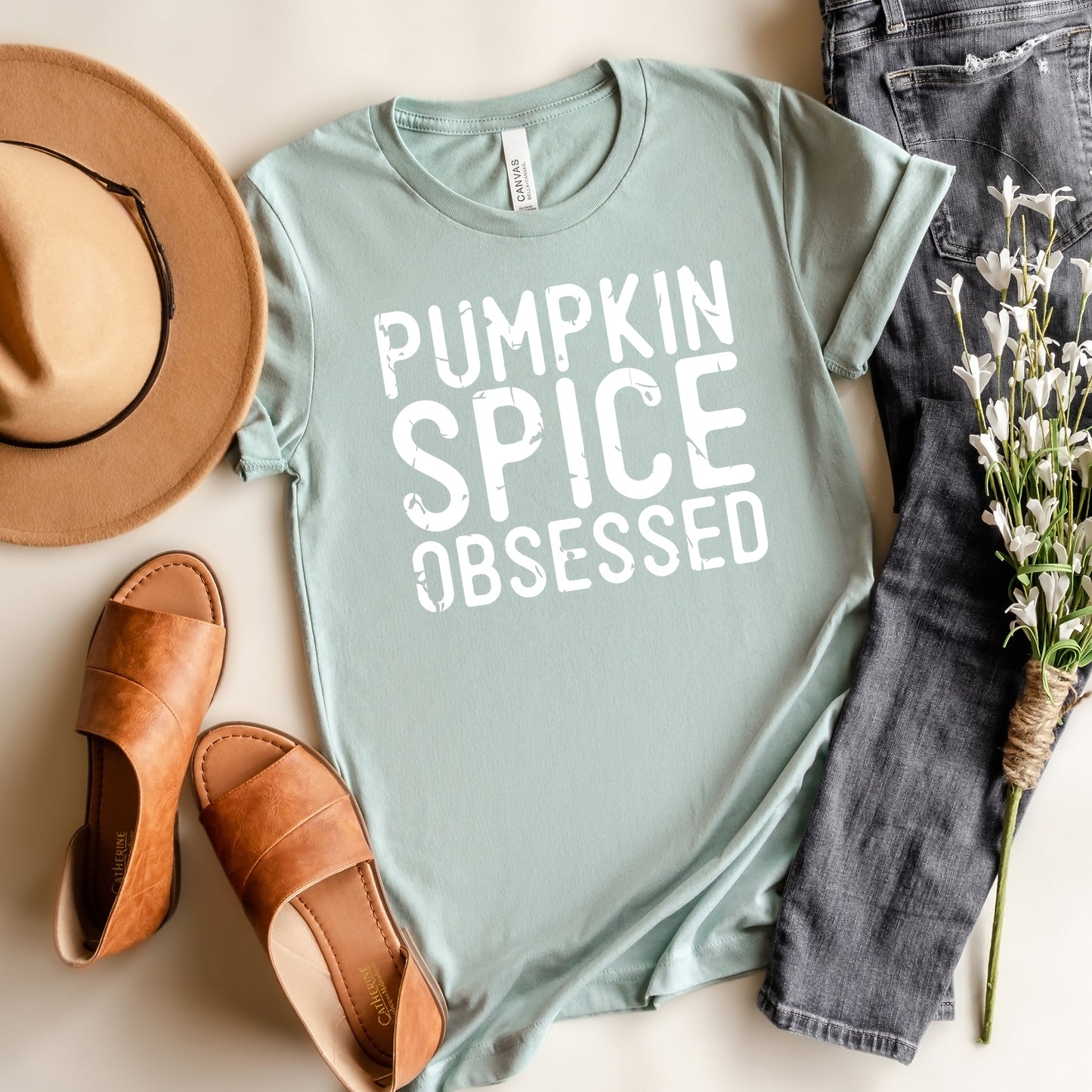 Pumpkin Spice Obsessed  | Short Sleeve Crew Neck