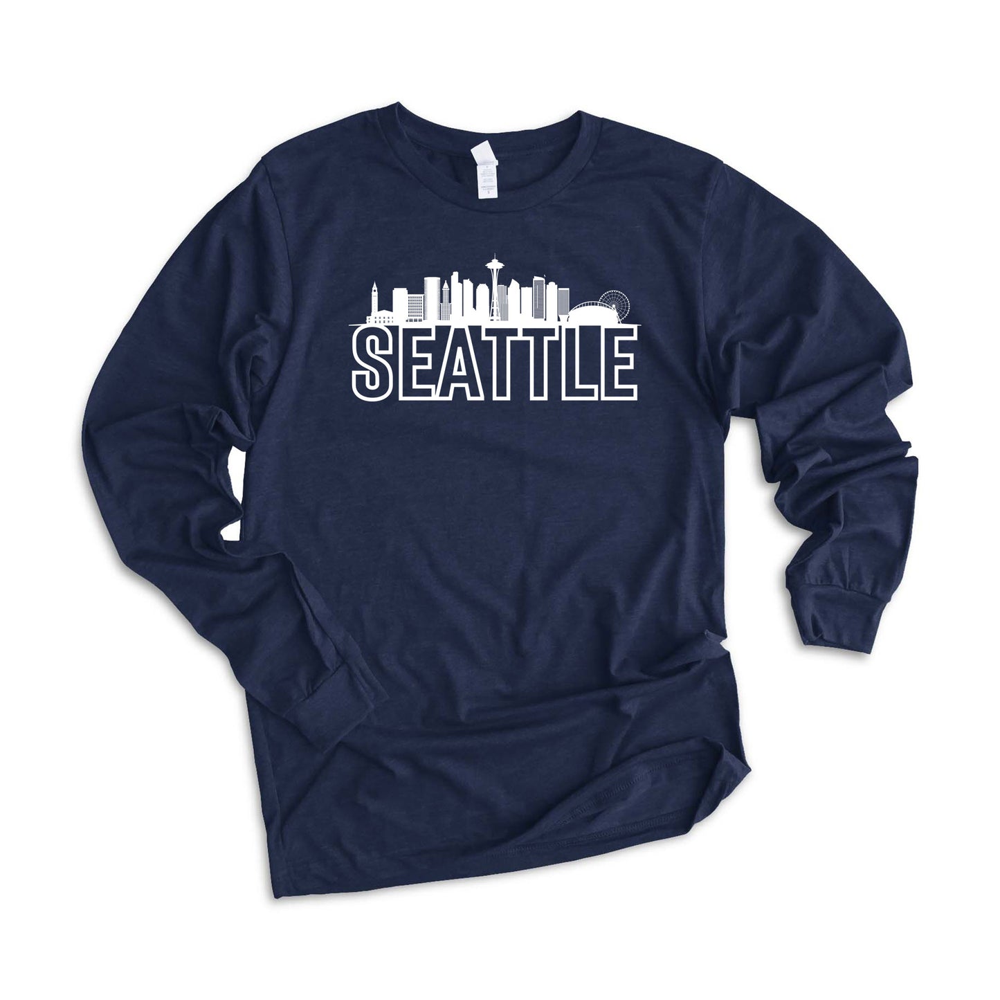 Seattle  Buildings | Long Sleeve Crew Neck