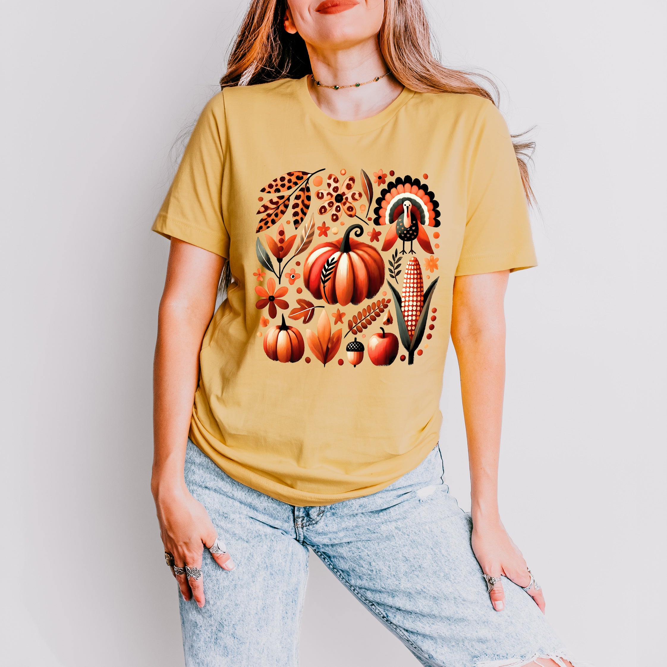Thanksgiving Boho | Short Sleeve Graphic Tee