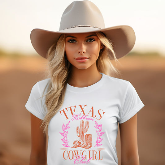 Texas Cowgirl Club | Short Sleeve Graphic Tee