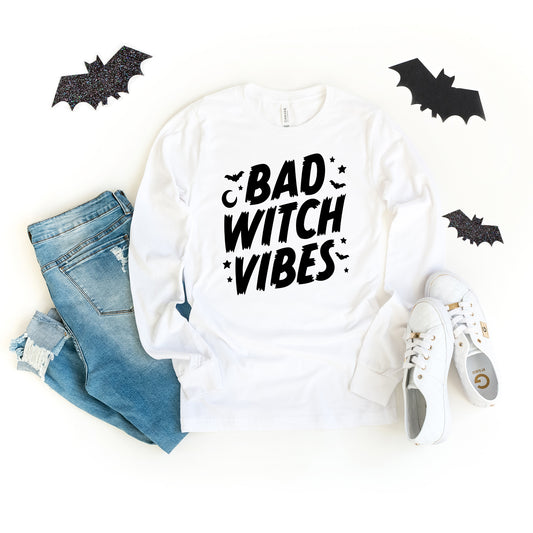 Bad Witch Vibes Moon | Long Sleeve Crew Neck