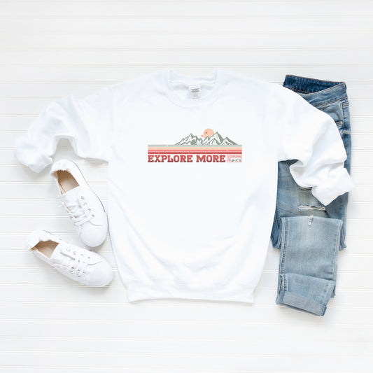 Explore More Mountains Retro | Sweatshirt