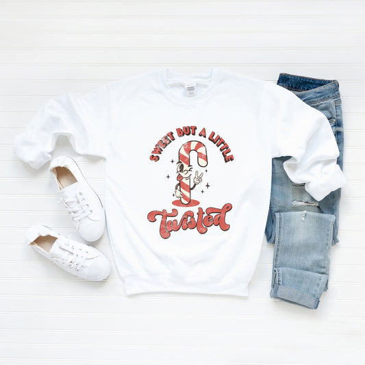 Clearance A Little Twisted Candy Cane | Sweatshirt
