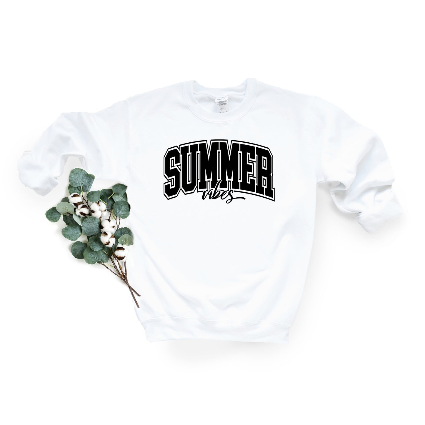 Varsity Summer Vibes Cursive | Sweatshirt