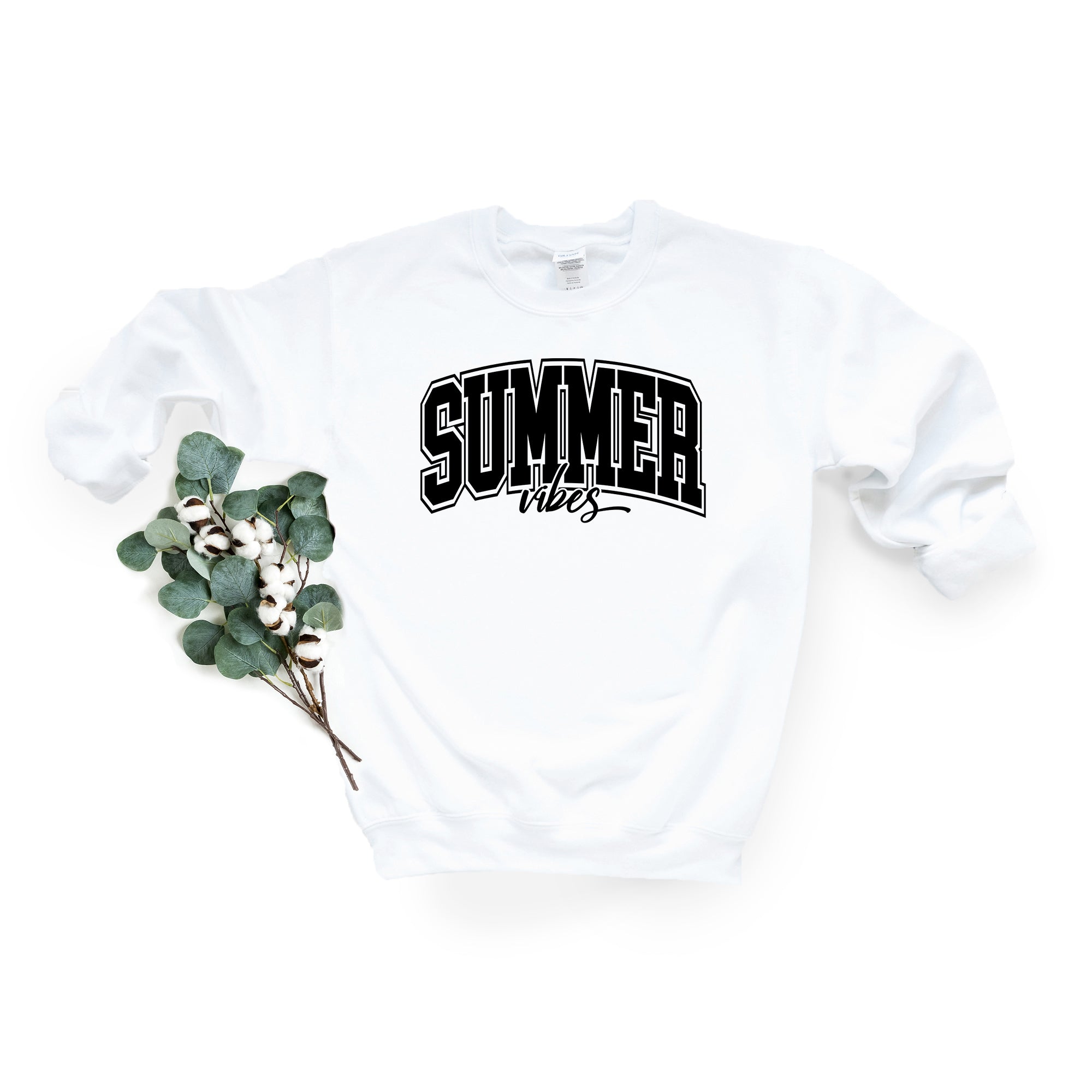 Varsity Summer Vibes Cursive | Sweatshirt