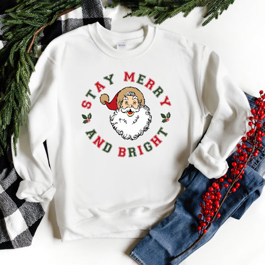 Stay Merry and Bright Circle | Sweatshirt
