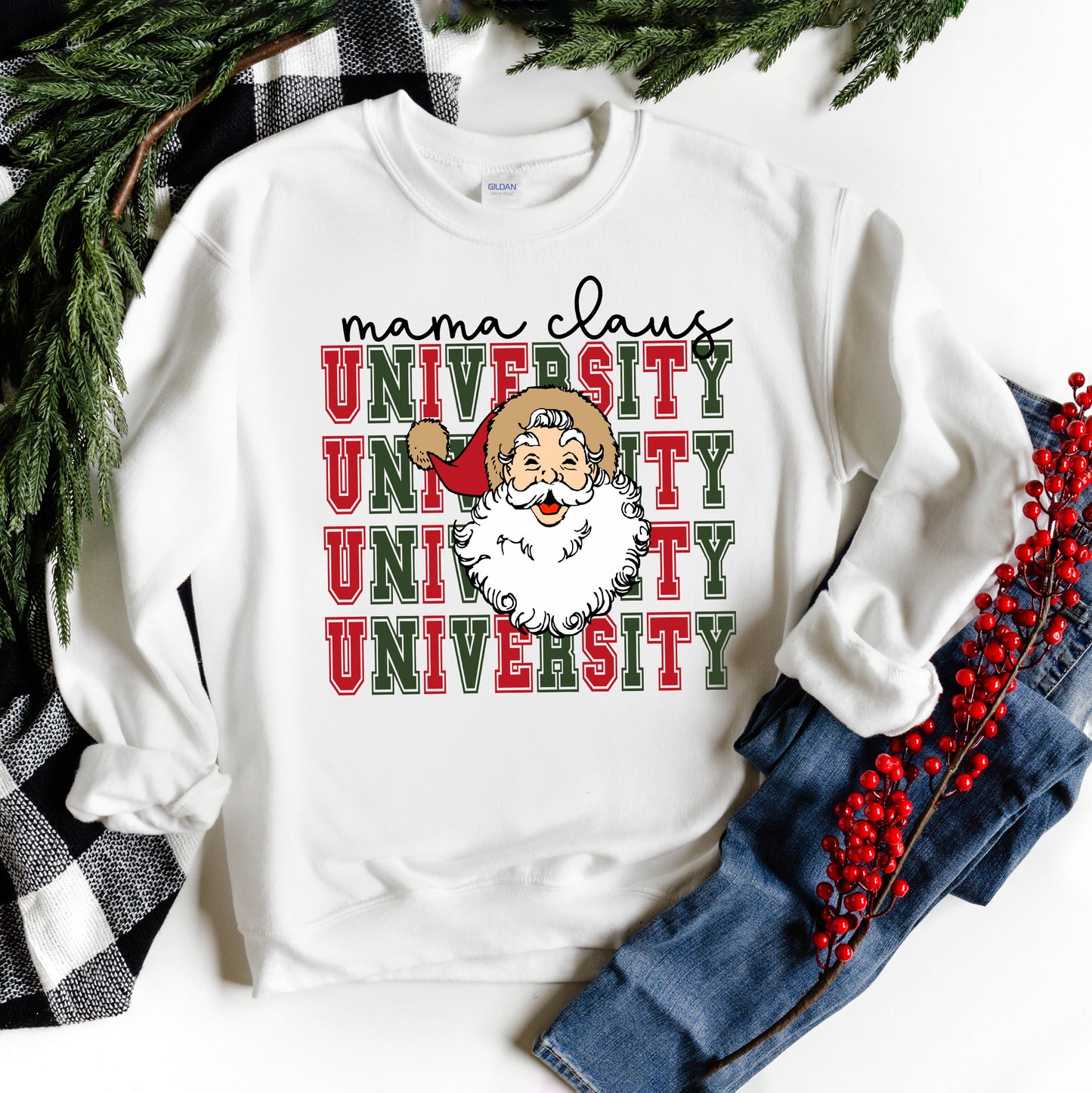 Mama Claus University Santa |Sweatshirt