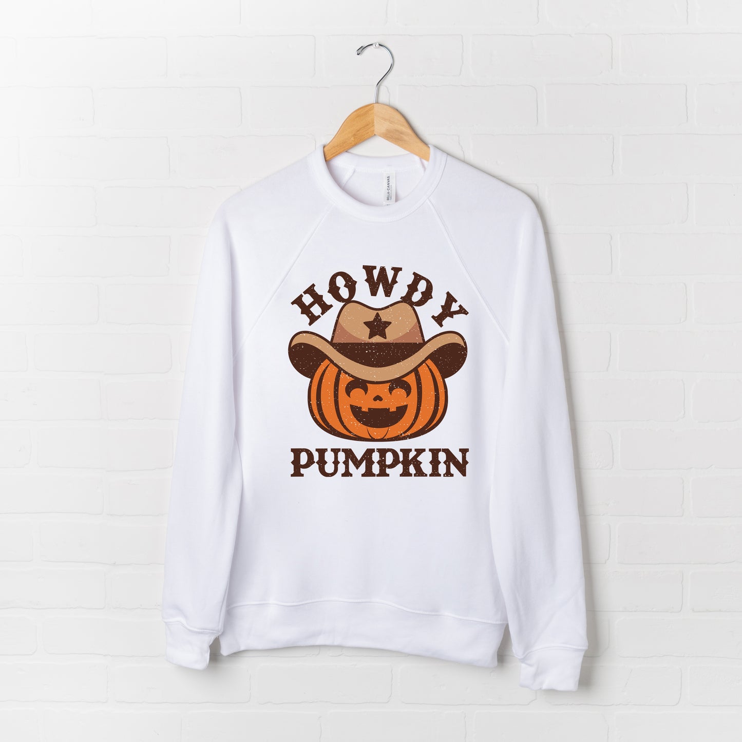 Howdy Pumpkin Hat | Bella Canvas Sweatshirt
