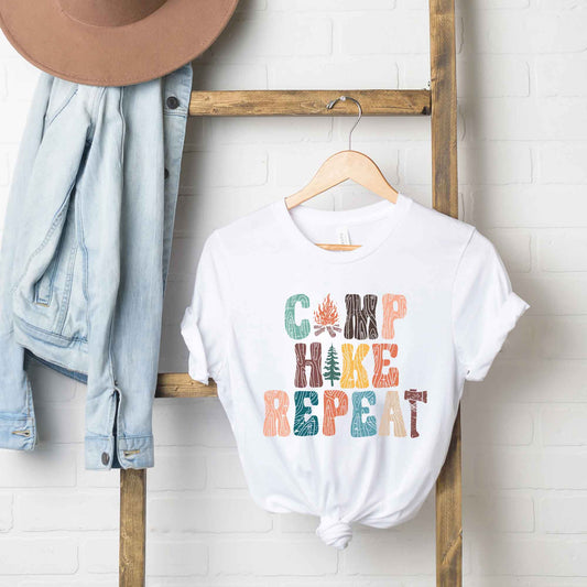 Camp Hike Repeat | Short Sleeve Graphic Tee