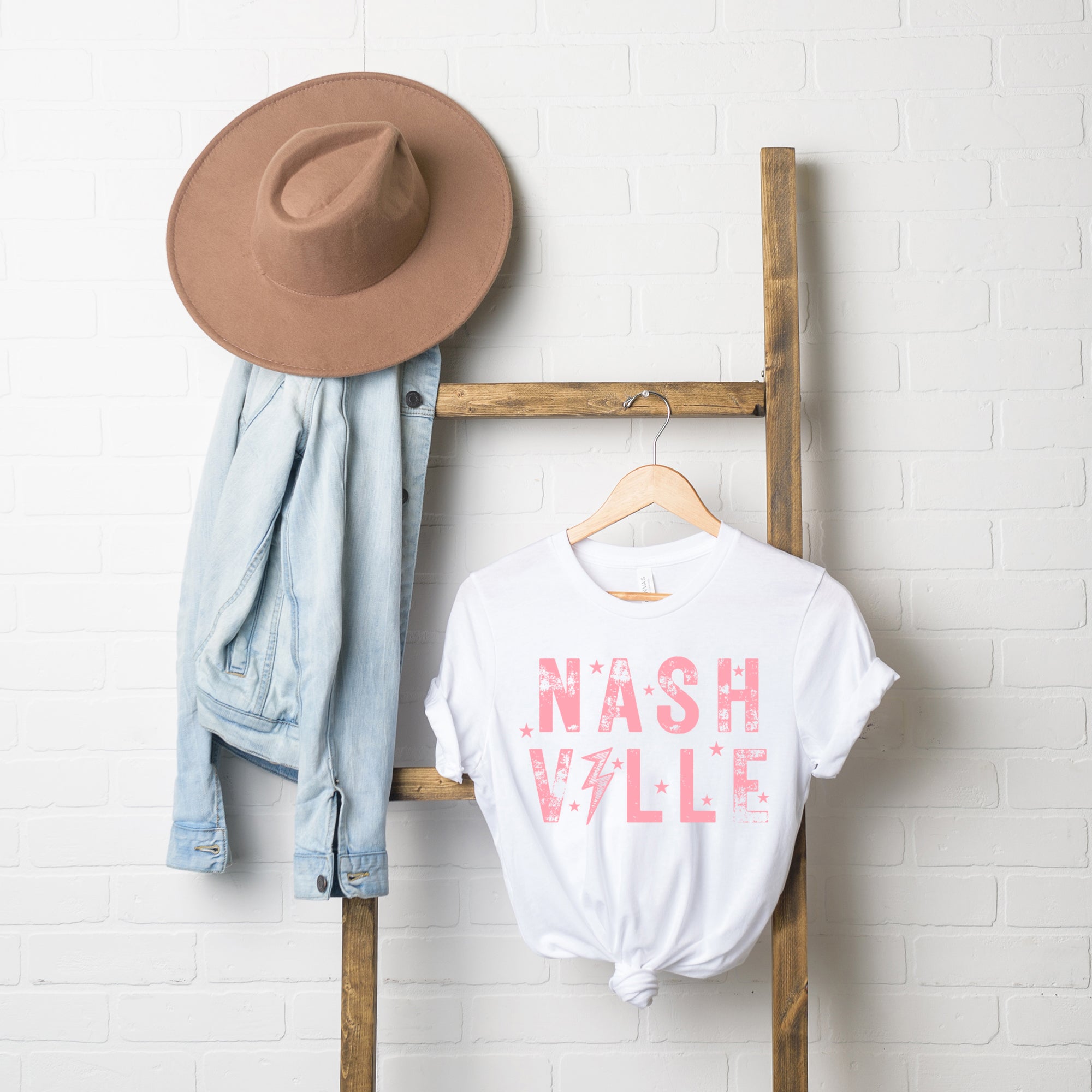Pink Nashville | Short Sleeve Crew Neck