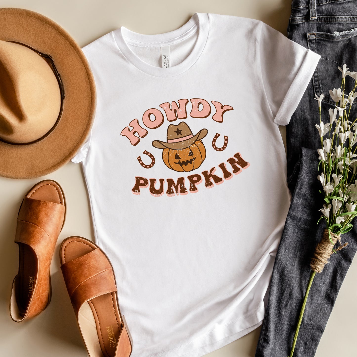 Howdy Pumpkin Cowboy | Short Sleeve Graphic Tee