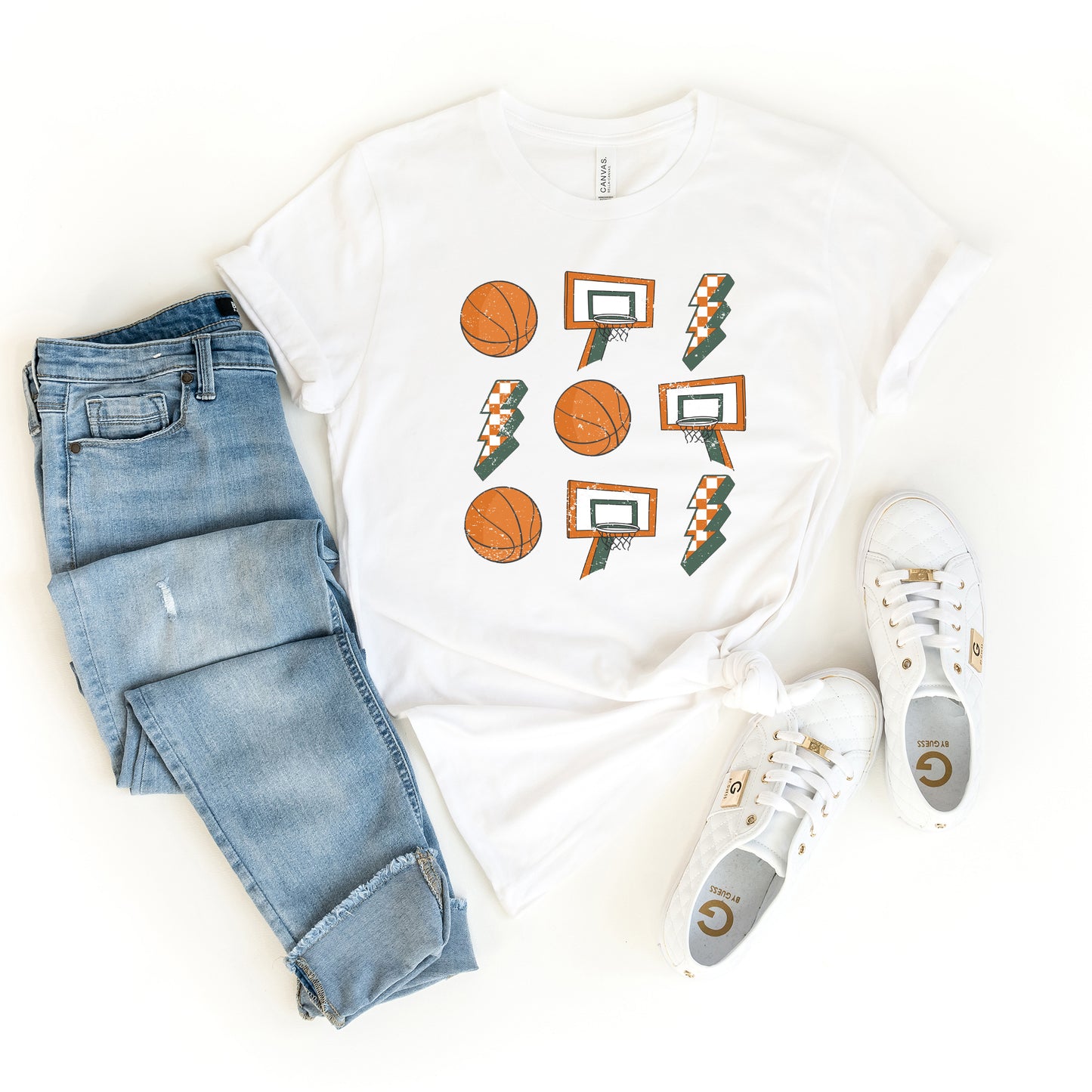 Basketball Collage | Short Sleeve Graphic Tee