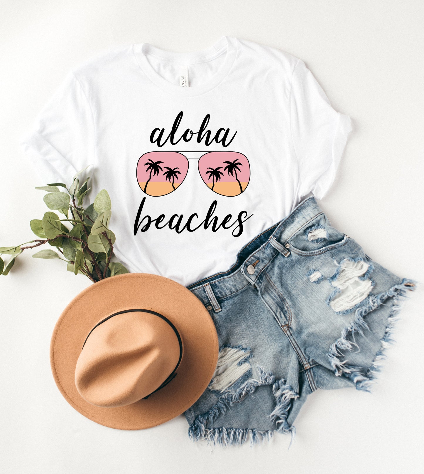 Aloha Beaches Sunglasses | Short Sleeve Graphic Tee