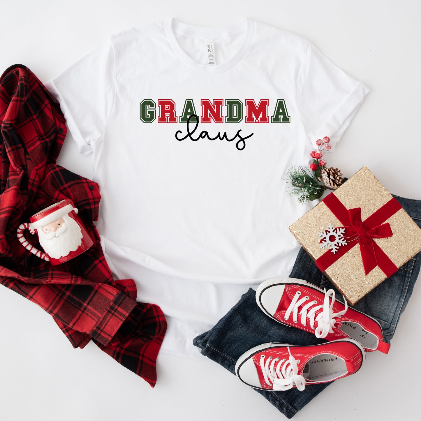 Grandma Claus | Short Sleeve Crew Neck