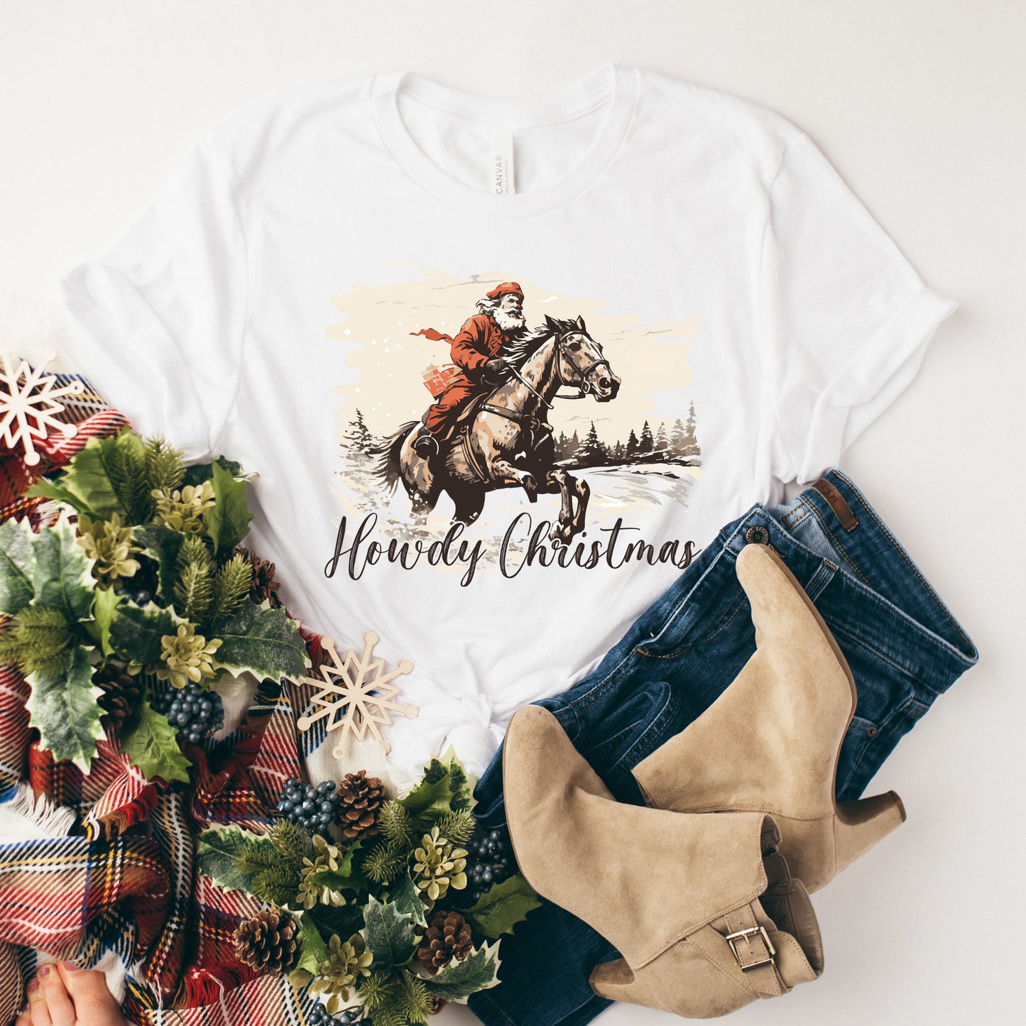 Howdy Christmas | Short Sleeve Crew Neck