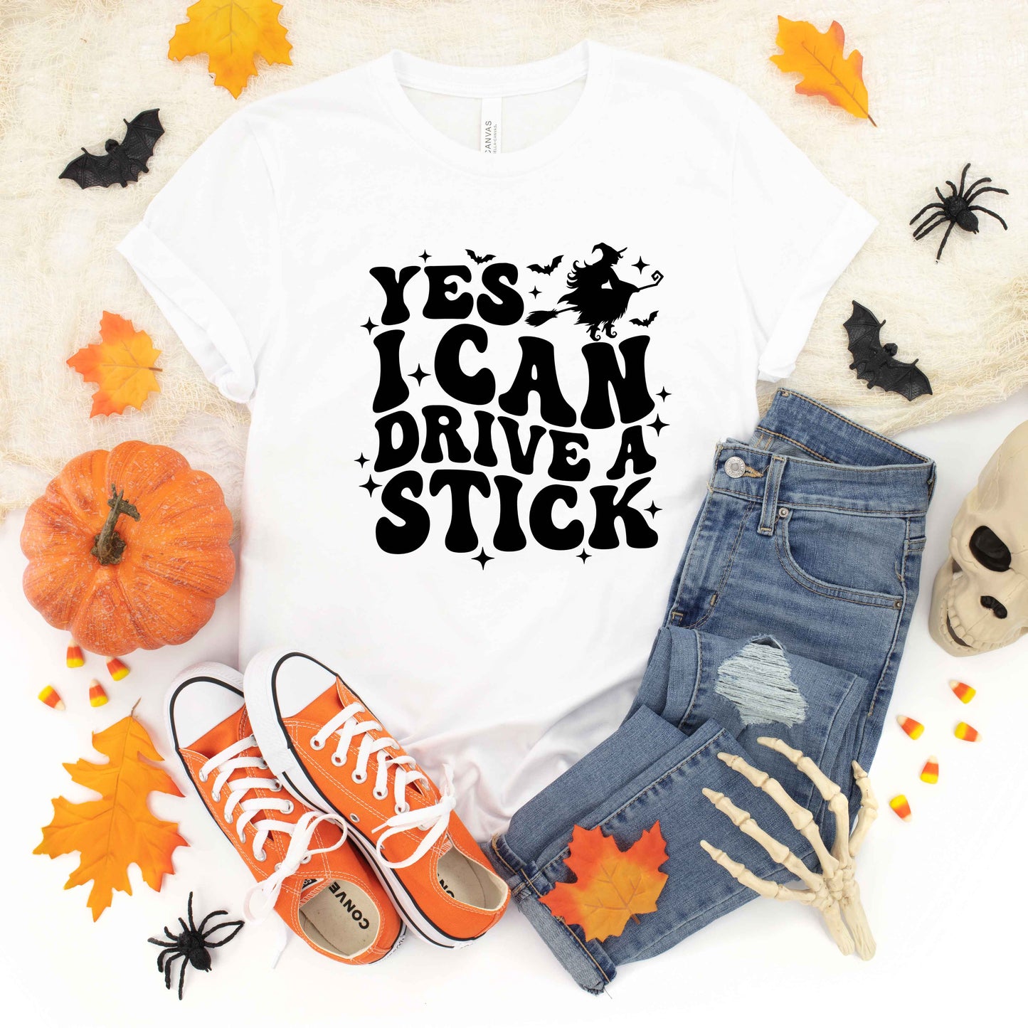 Yes I Can Drive A Stick | Short Sleeve Crew Neck