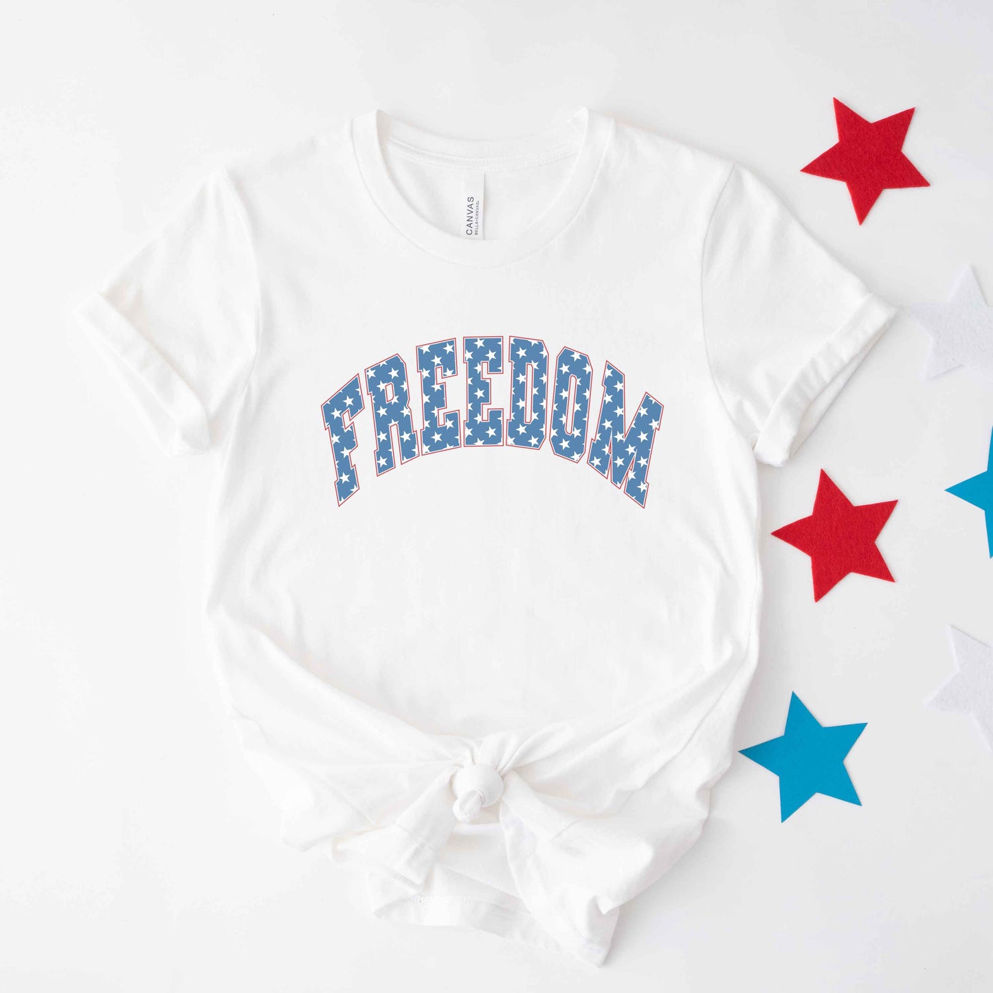 Retro Freedom Stars | Short Sleeve Graphic Tee