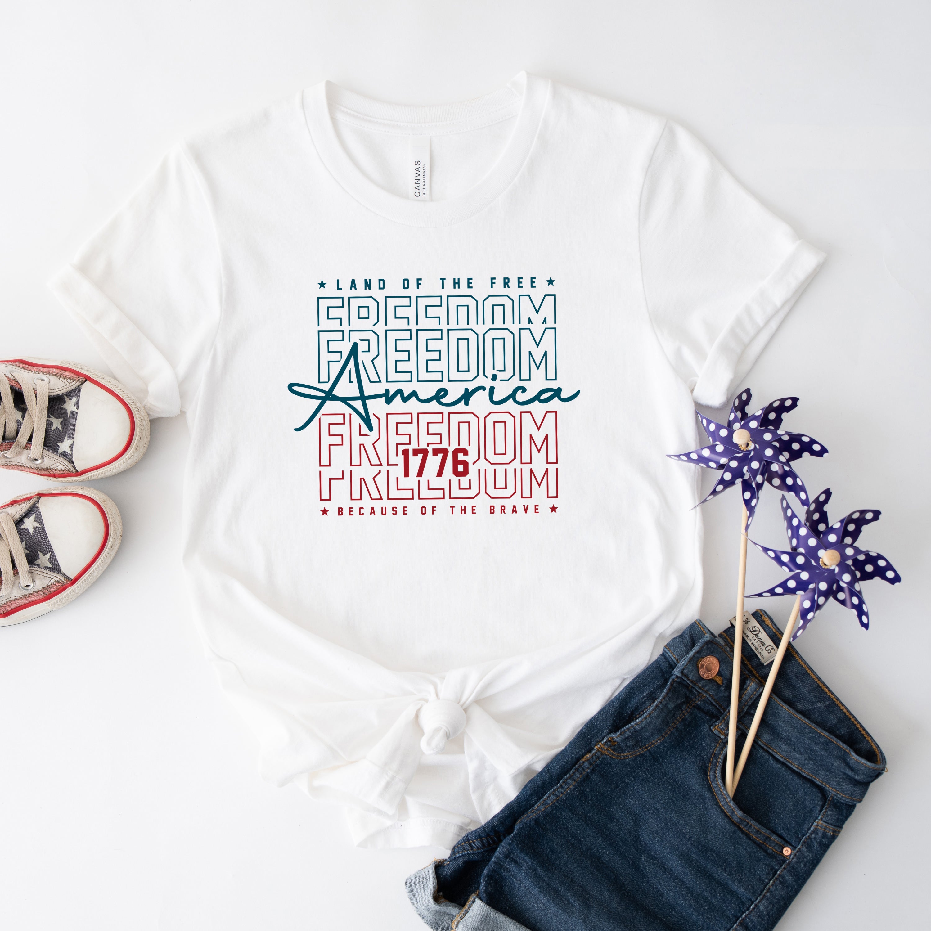 Freedom Stacked | Short Sleeve Graphic Tee