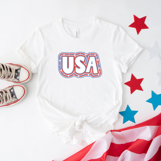 USA Outline | Short Sleeve Graphic Tee
