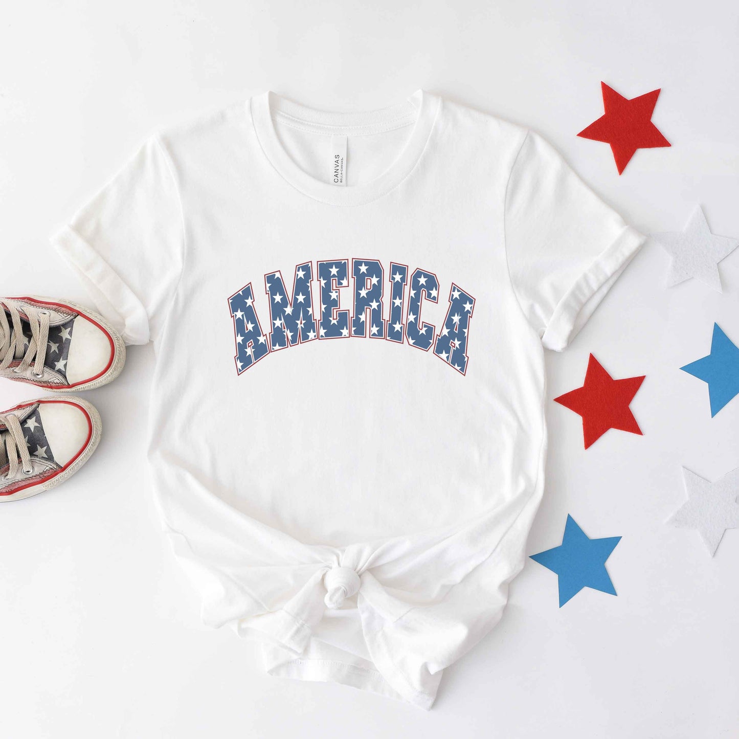 Retro America Stars | Short Sleeve Graphic Tee