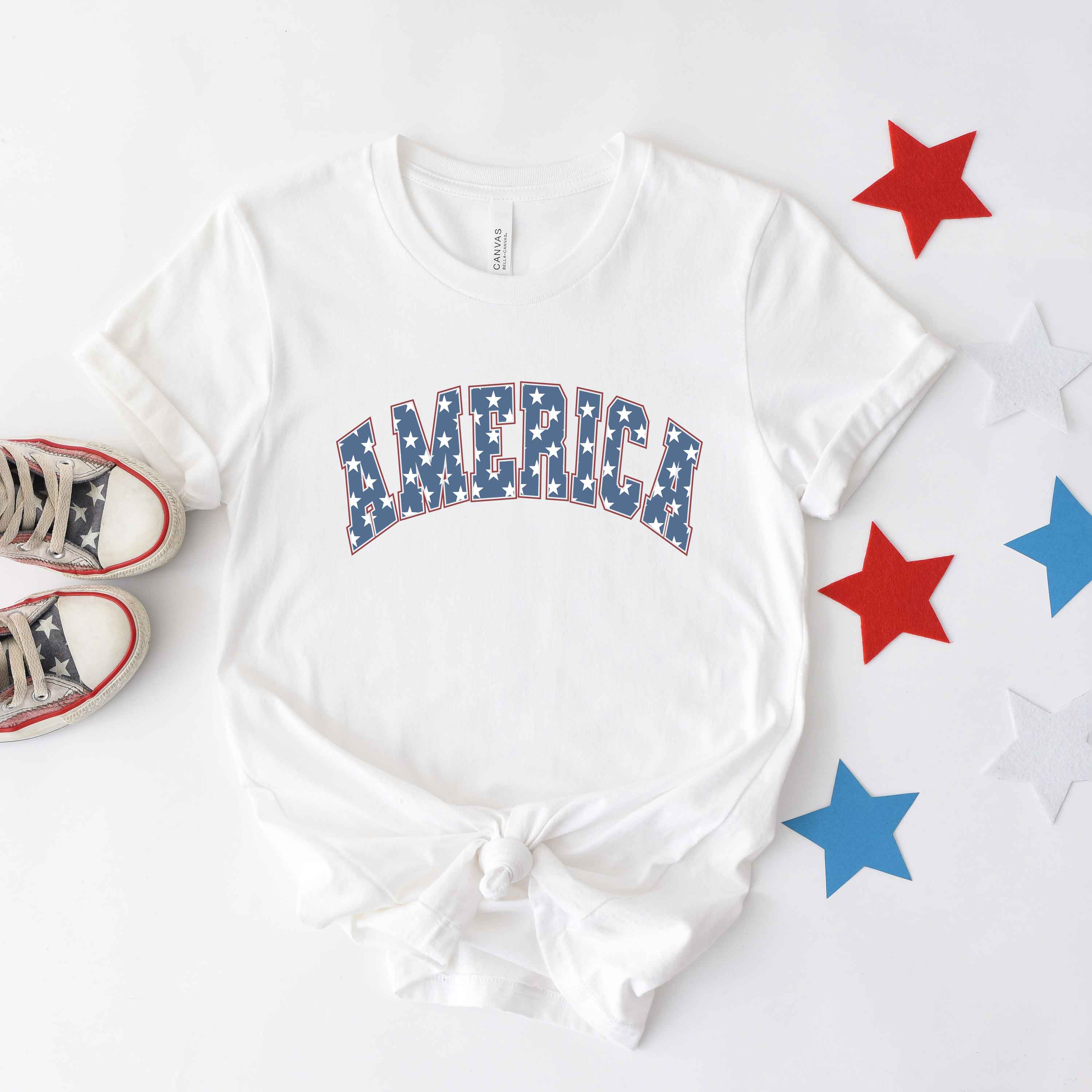 Retro America Stars | Short Sleeve Graphic Tee