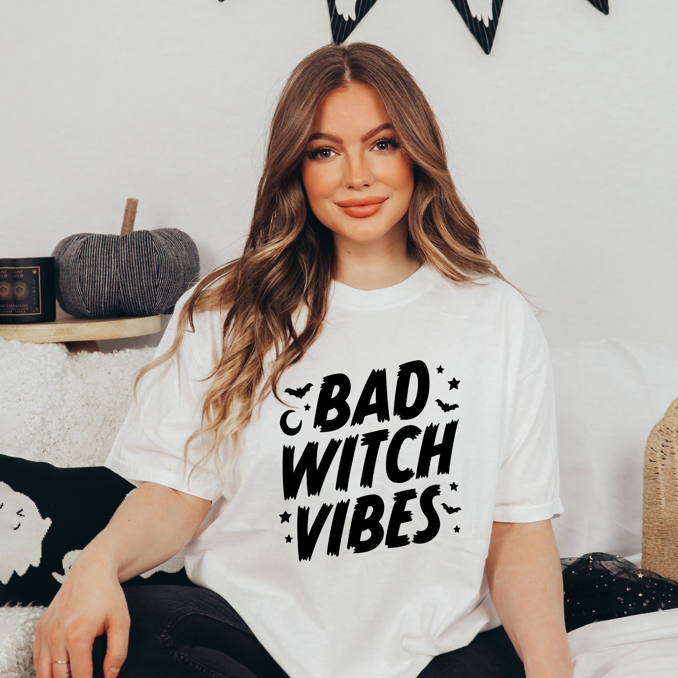 Bad Witch Vibes Moon | Garment Dyed Tee