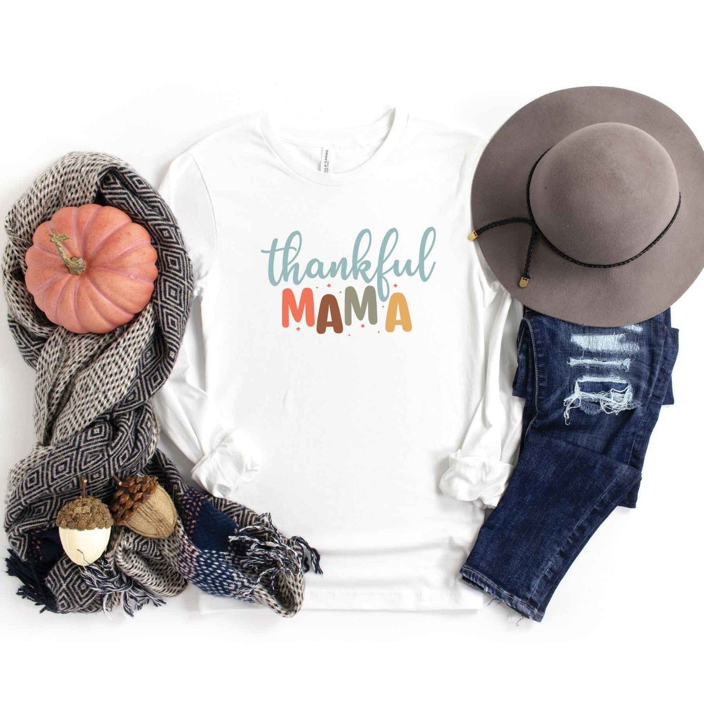 Thankful Mama | Long Sleeve Crew Neck