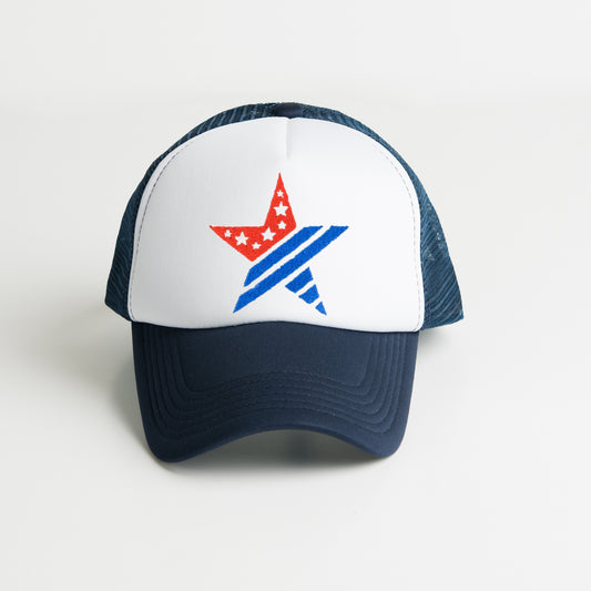 Star Flag | Embroidered Foam Trucker Hat