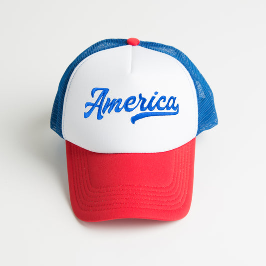Retro America | Embroidered Foam Trucker Hat