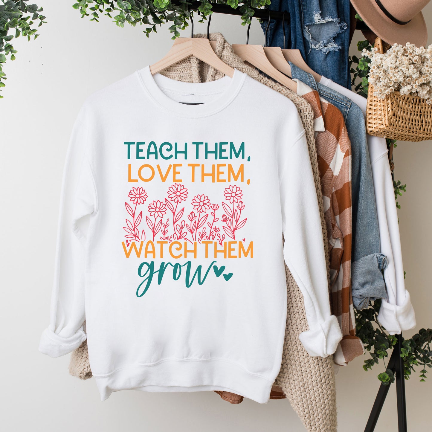 Watch Them Grow Flower Garden | Sweatshirt