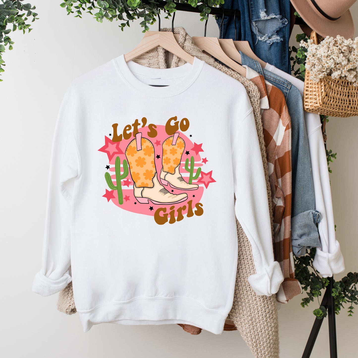 Let's Go Girls Cactus | Sweatshirt