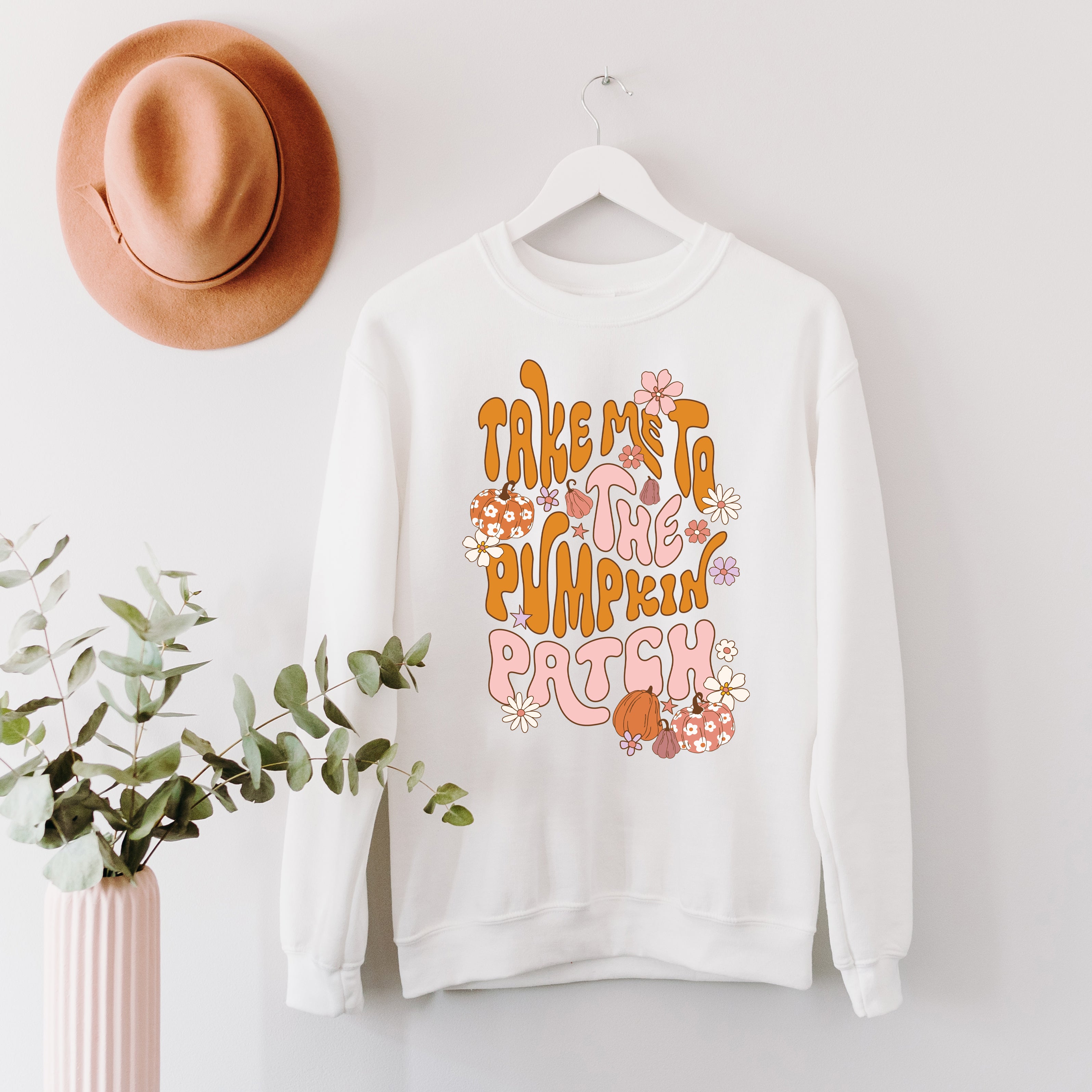 Take Me To The Pumpkin Patch Flowers | Sweatshirt