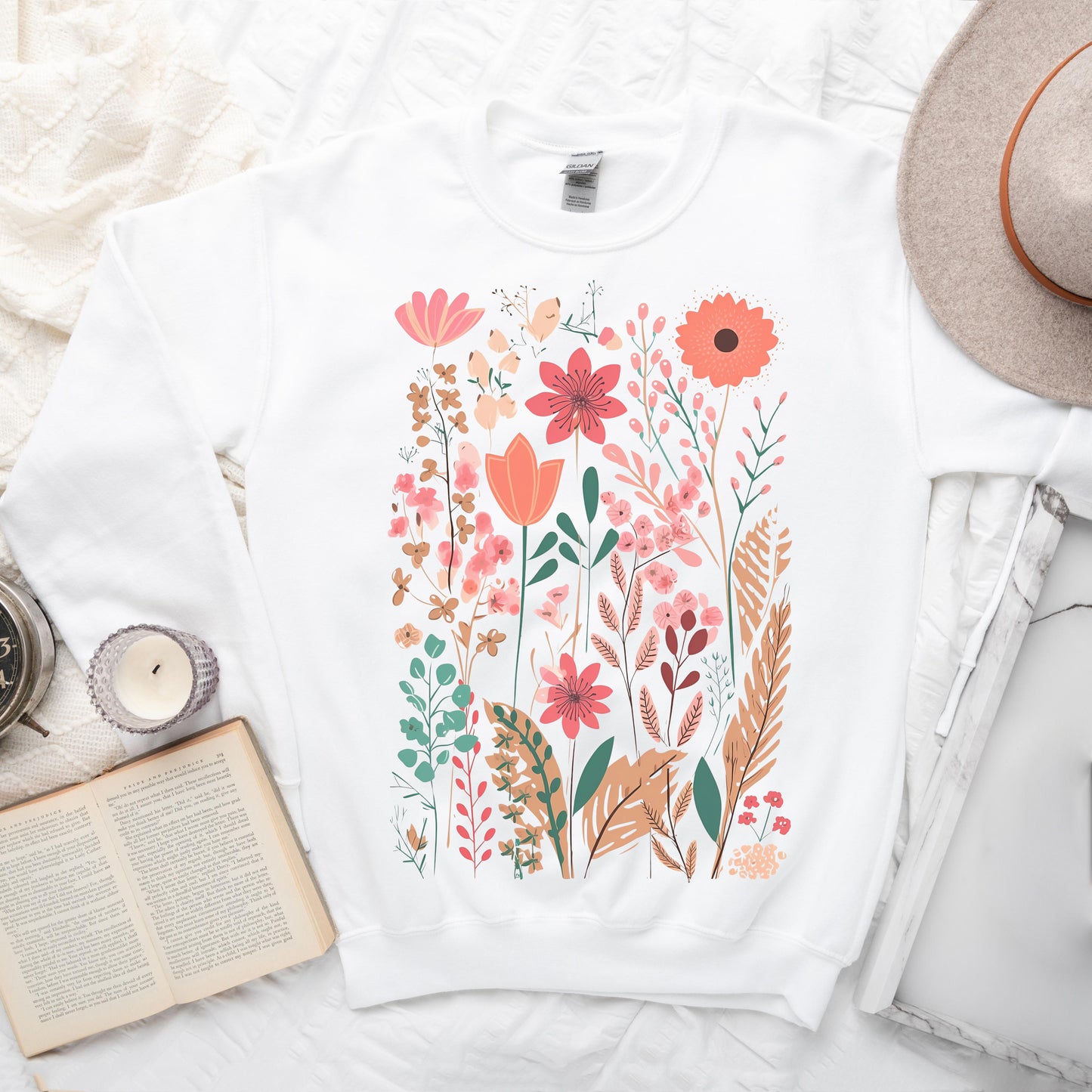 Pastel Wildflowers | Sweatshirt