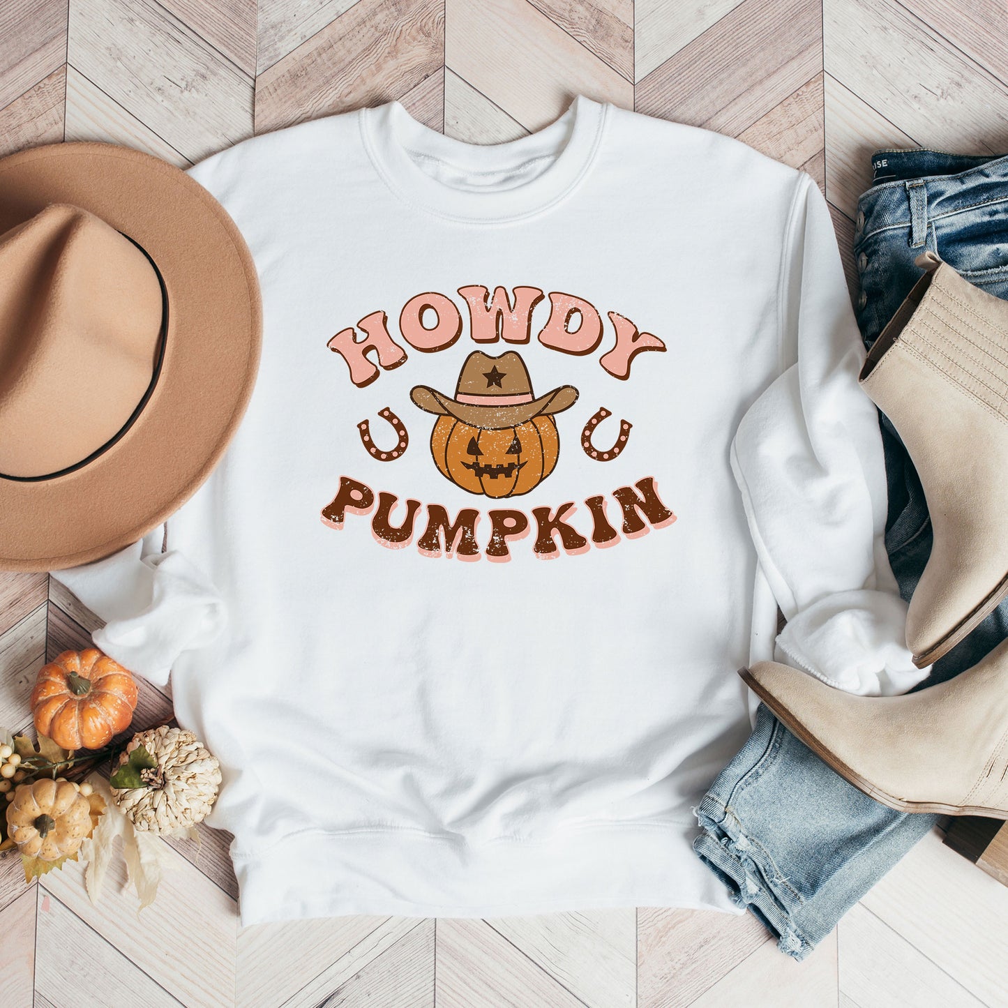 Howdy Pumpkin Cowboy | Sweatshirt