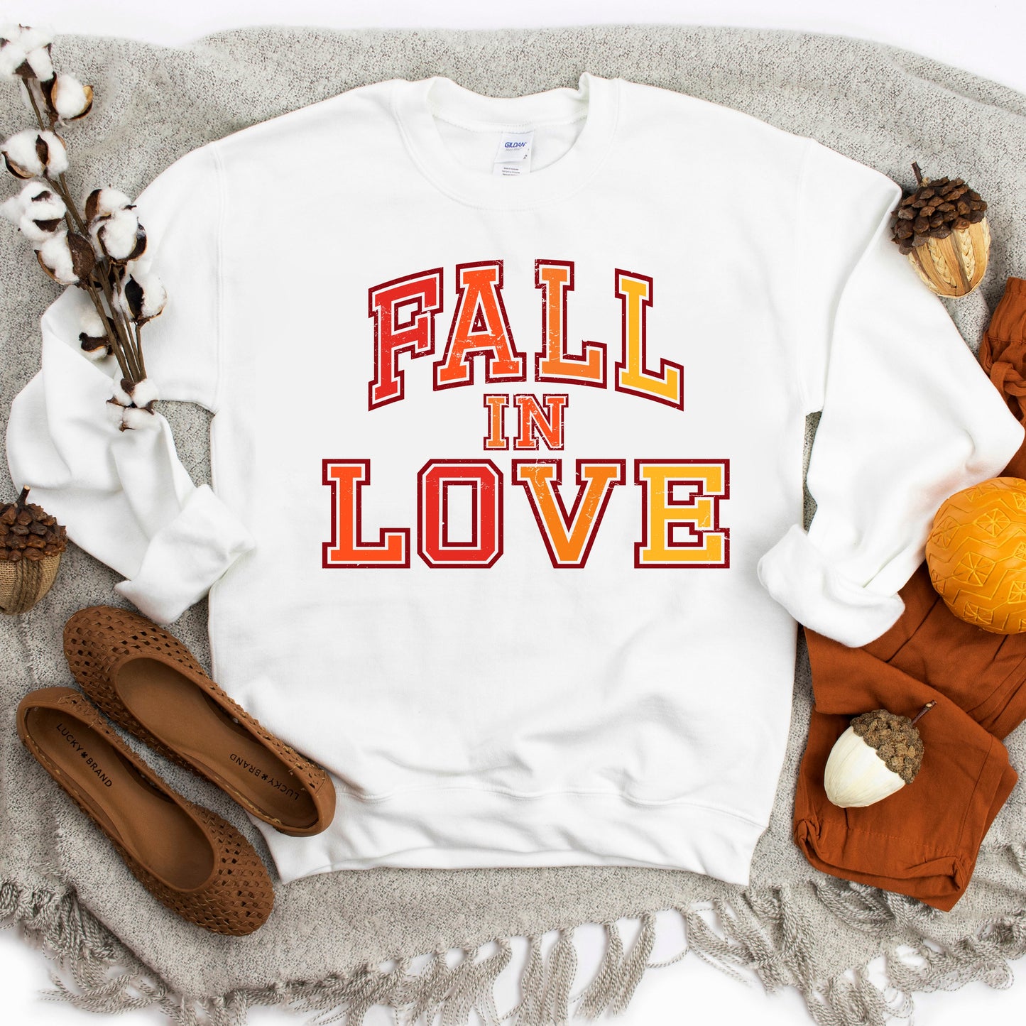 Clearance Fall In Love Ombre | Sweatshirt