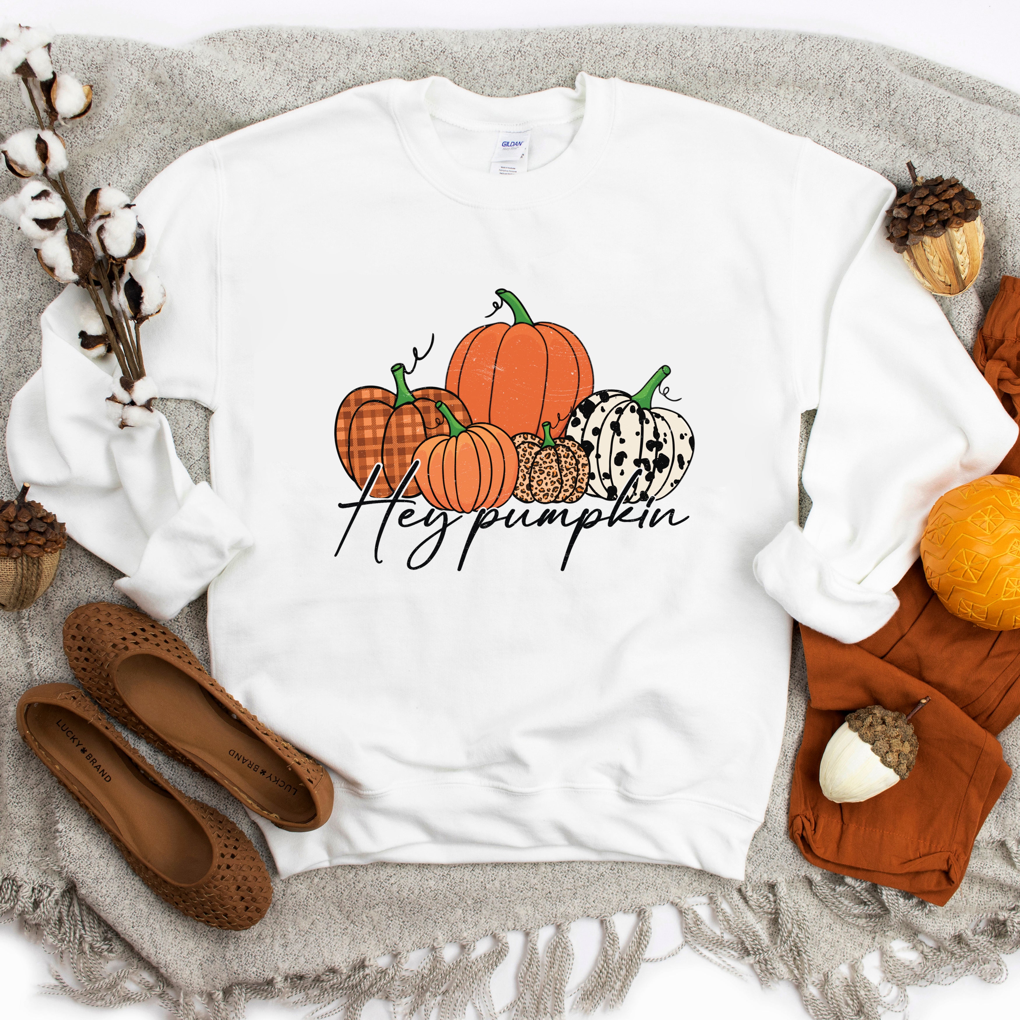 Hey Pumpkin Cursive | Sweatshirt