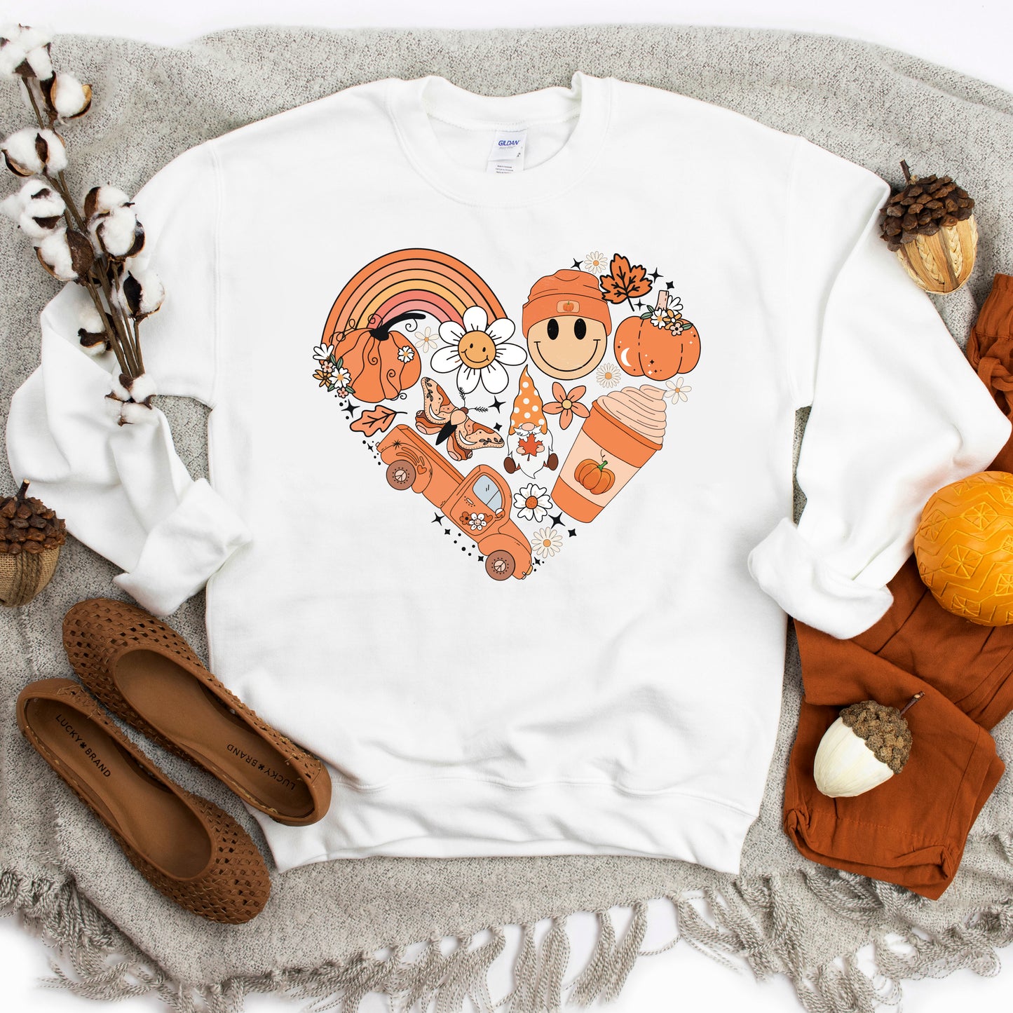 Fall Collage Heart | Sweatshirt