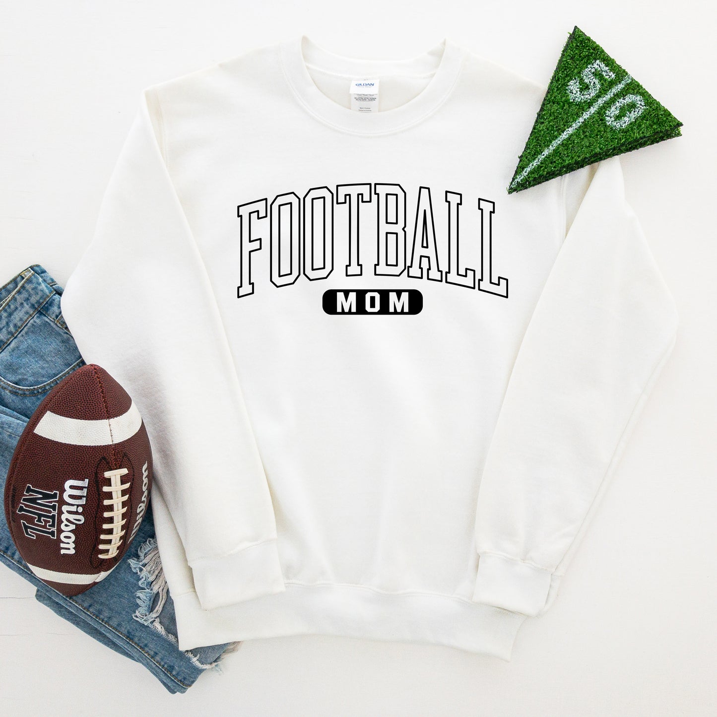 Football Mom Block | Sweatshirt
