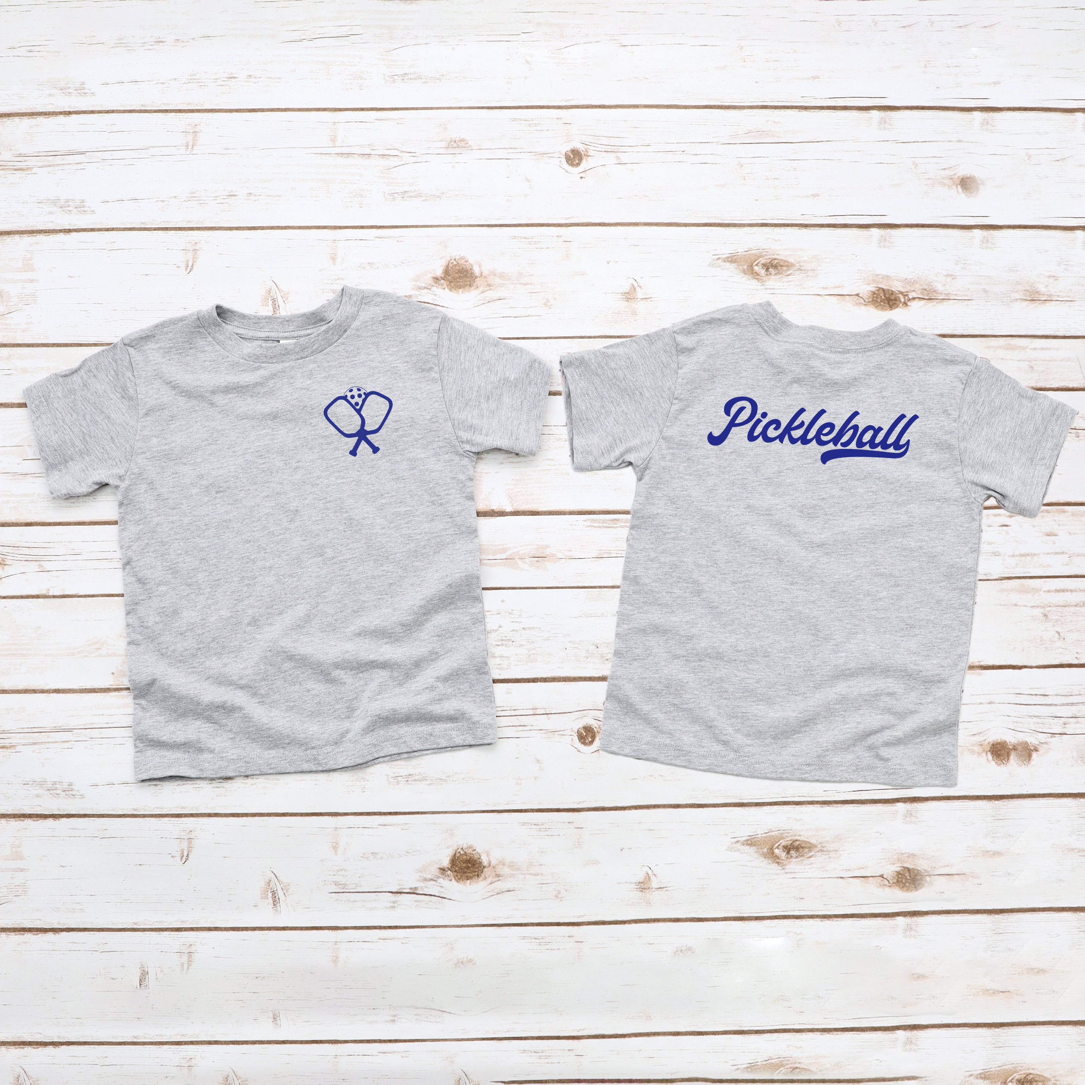 Pickleball Front And Back | Youth Graphic Short Sleeve Tee