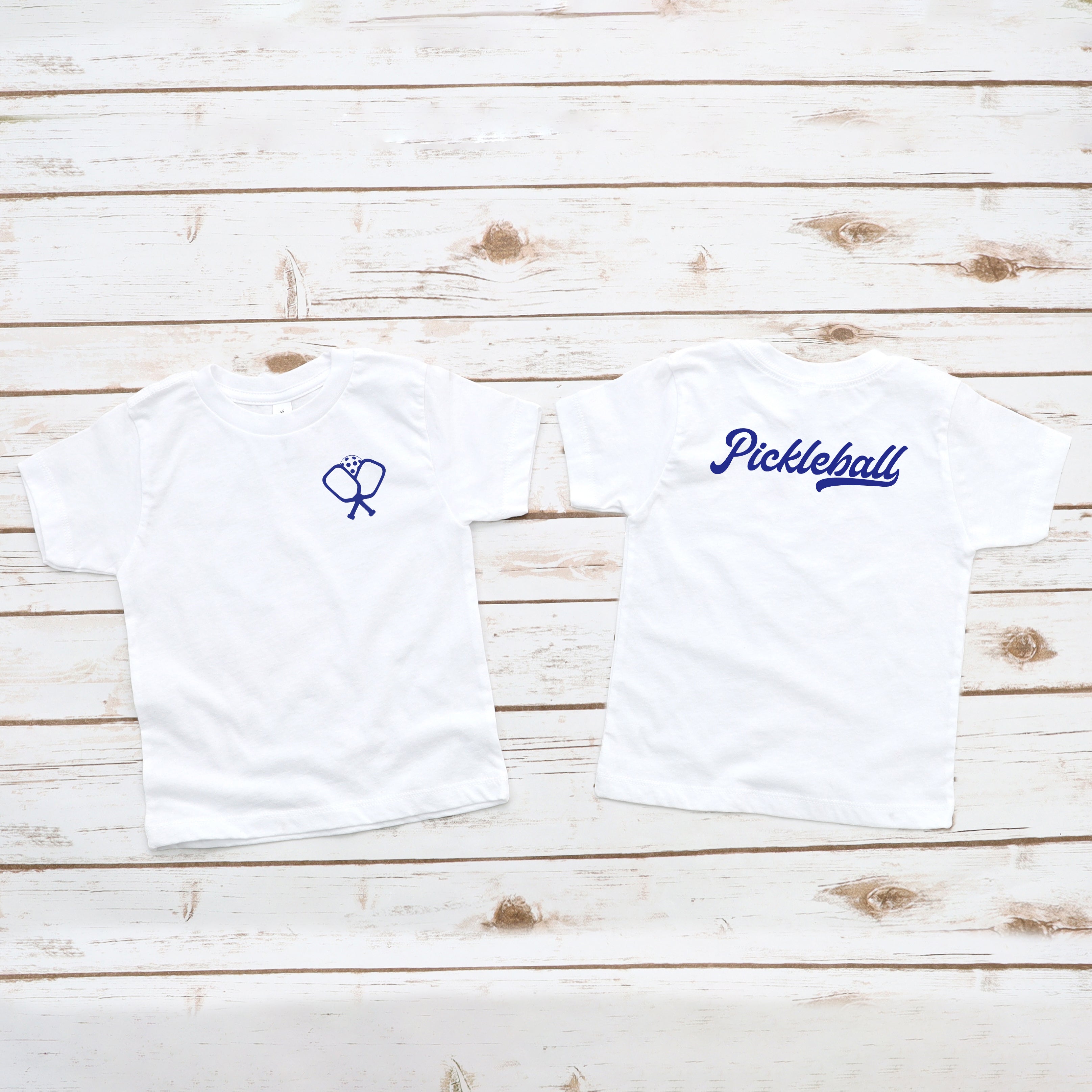 Pickleball Front And Back | Youth Graphic Short Sleeve Tee