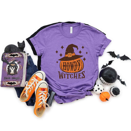 Howdy Witches Stars | Short Sleeve Crew Neck