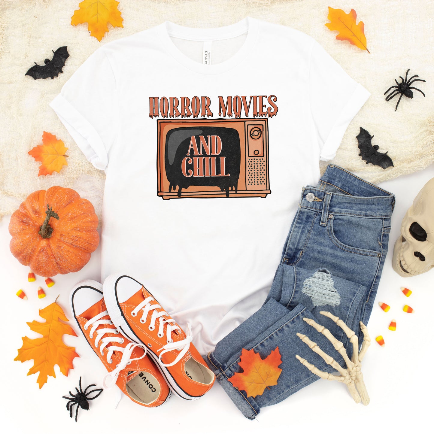Horror Movies and Chill TV | Short Sleeve Crew Neck