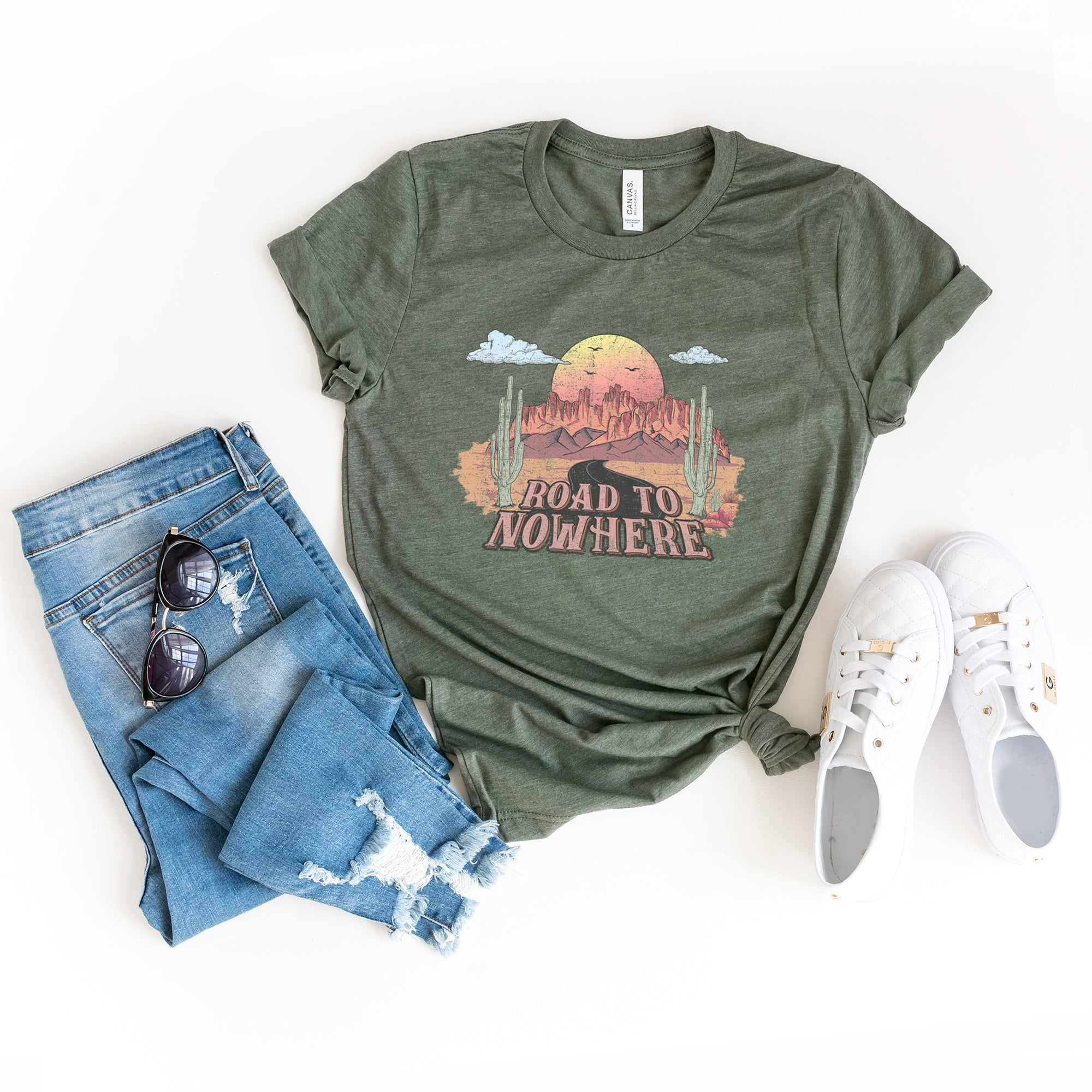 Vintage Road To Nowhere | Short Sleeve Graphic Tee