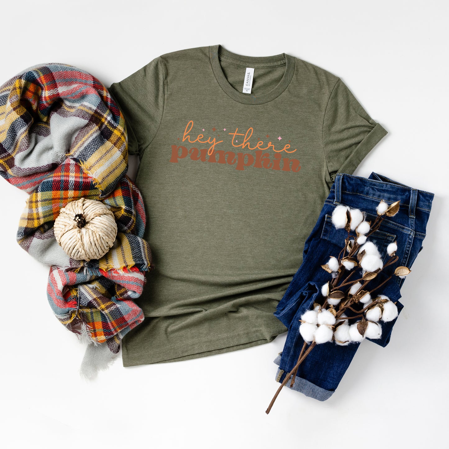 Hey There Pumpkin Stars | Short Sleeve Graphic Tee