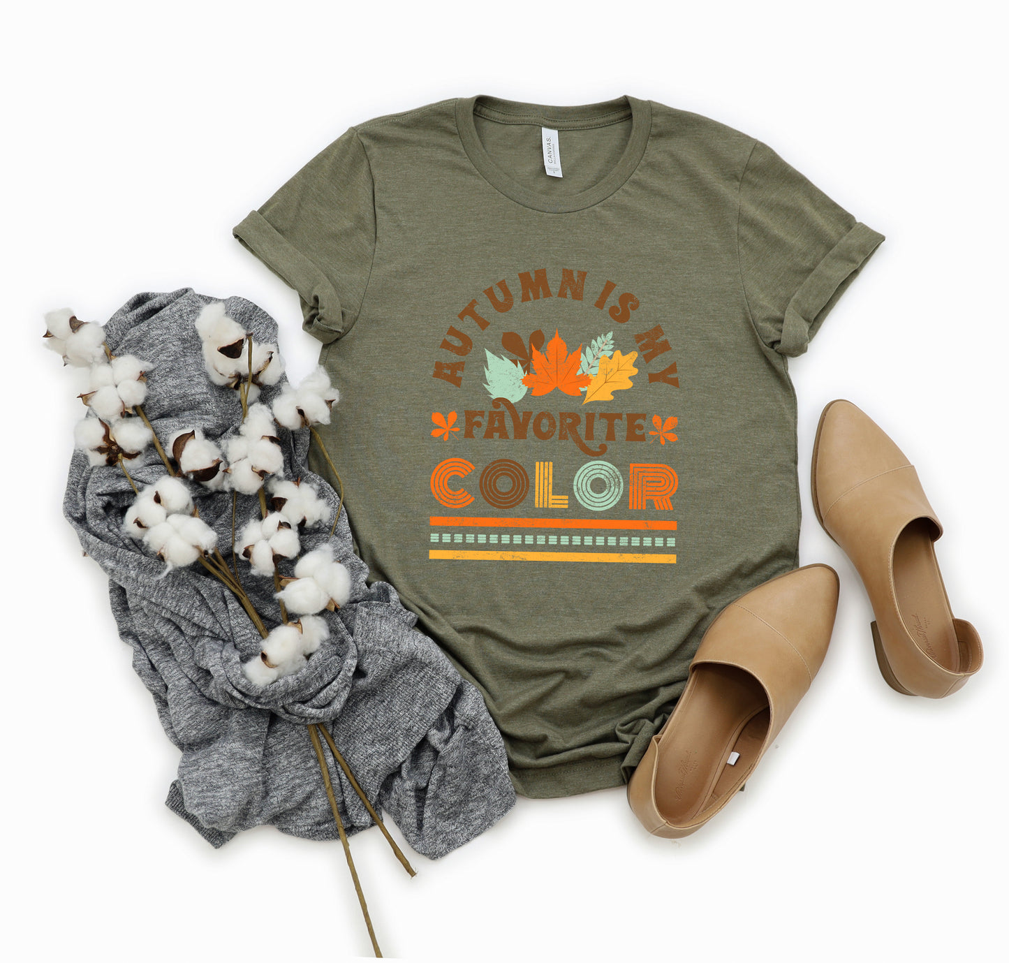 Autumn Is My Favorite Color Colorful | Short Sleeve Graphic Tee