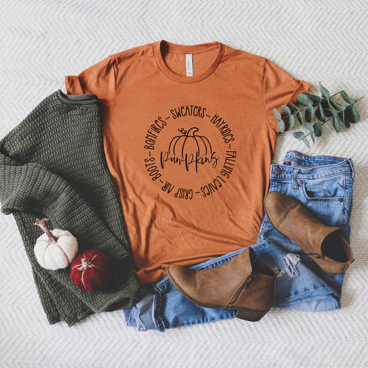 Fall Bucket List | Short Sleeve Graphic Tee