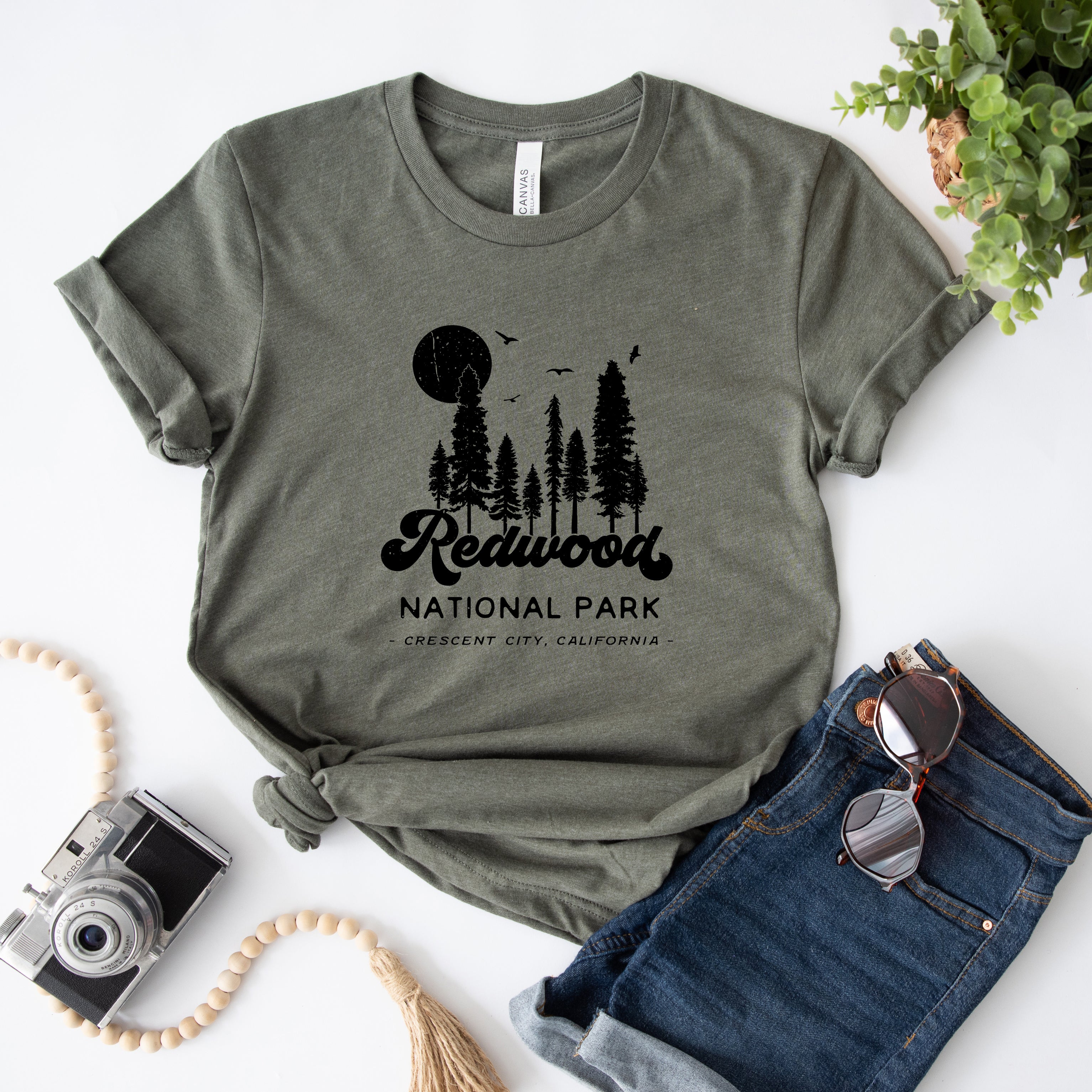 Vintage Redwood National Park | Short Sleeve Graphic Tee