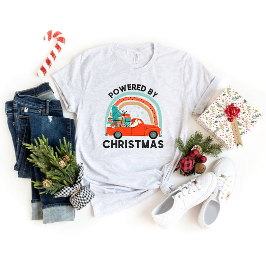Powered By Christmas | Short Sleeve Graphic Tee