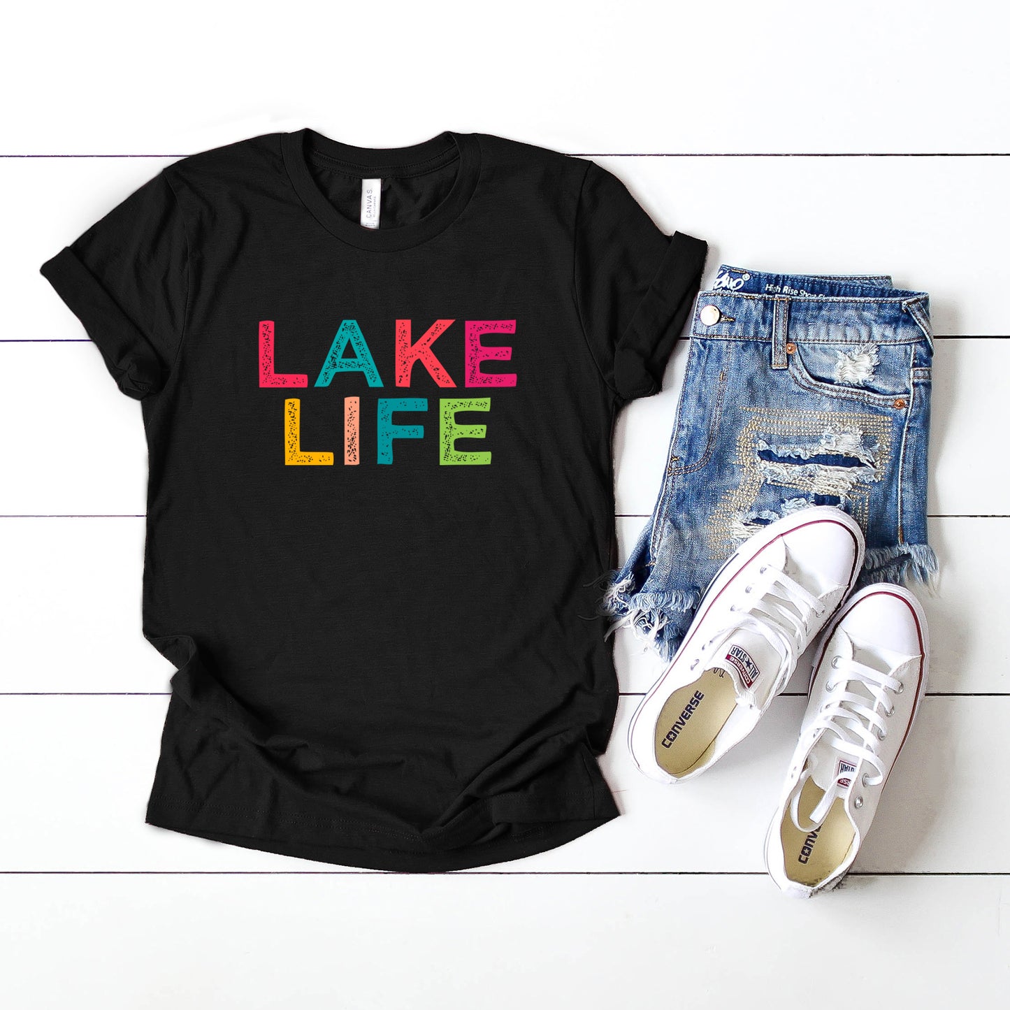 Lake Life Colorful | Short Sleeve Graphic Tee