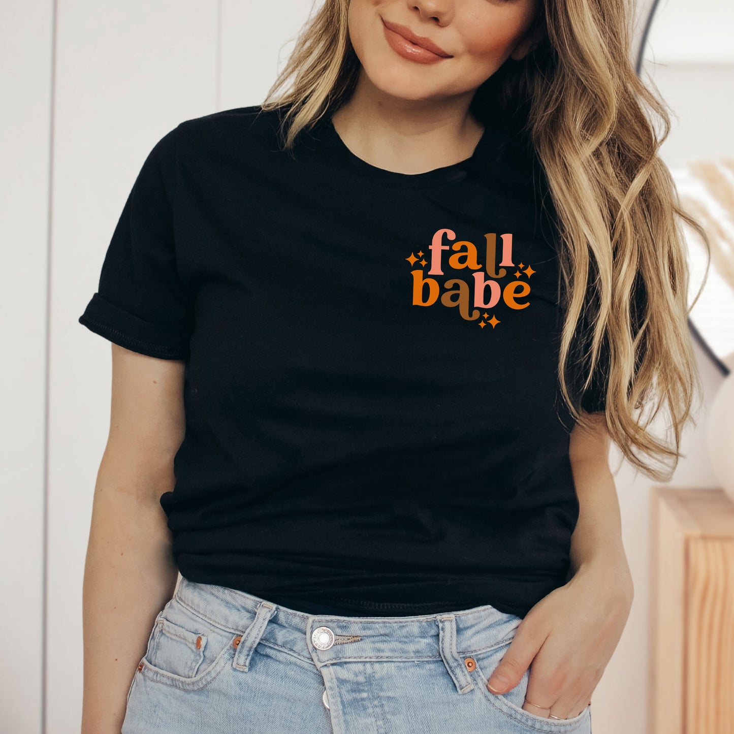 Fall Babe Stars | Front & Back Short Sleeve Graphic Tee